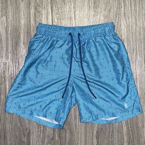NWOT IKE Blue And Navy Swim Trunks Size Medium
